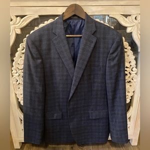 Calvin Klein 44S blue pattern sport coat